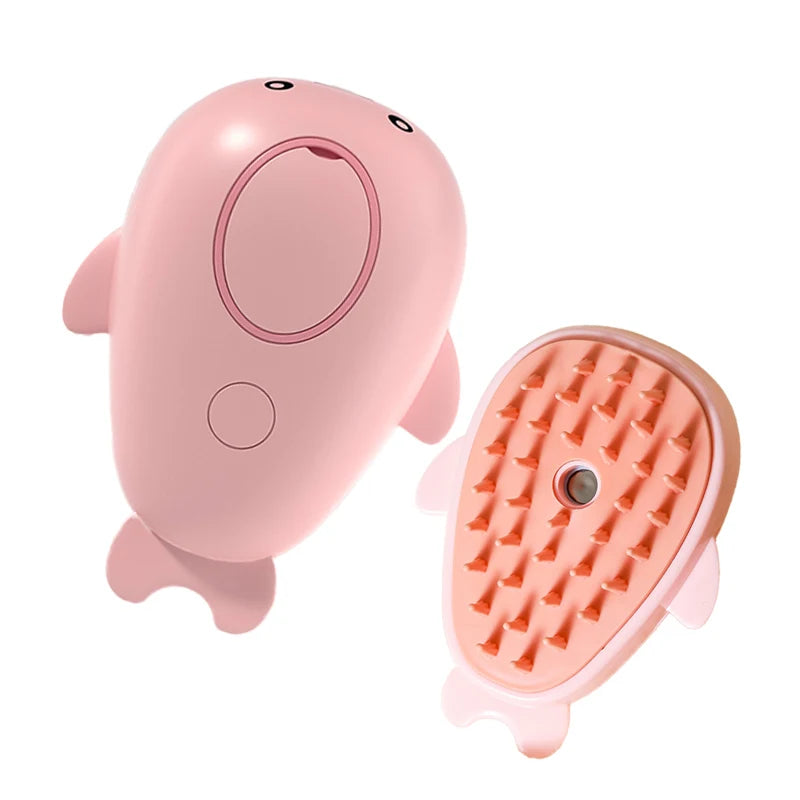 Brosse à Vapeur 3-en-1 pour Chat & Chien – Toilettage Électrique Rechargeable