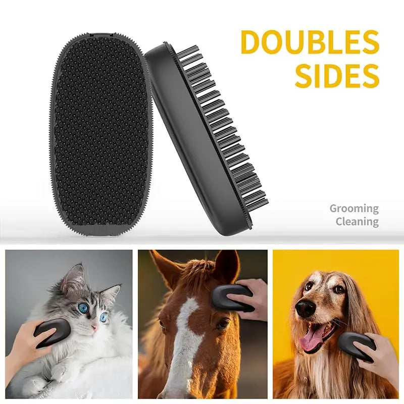 Brosse de massage et épilation pour cheval