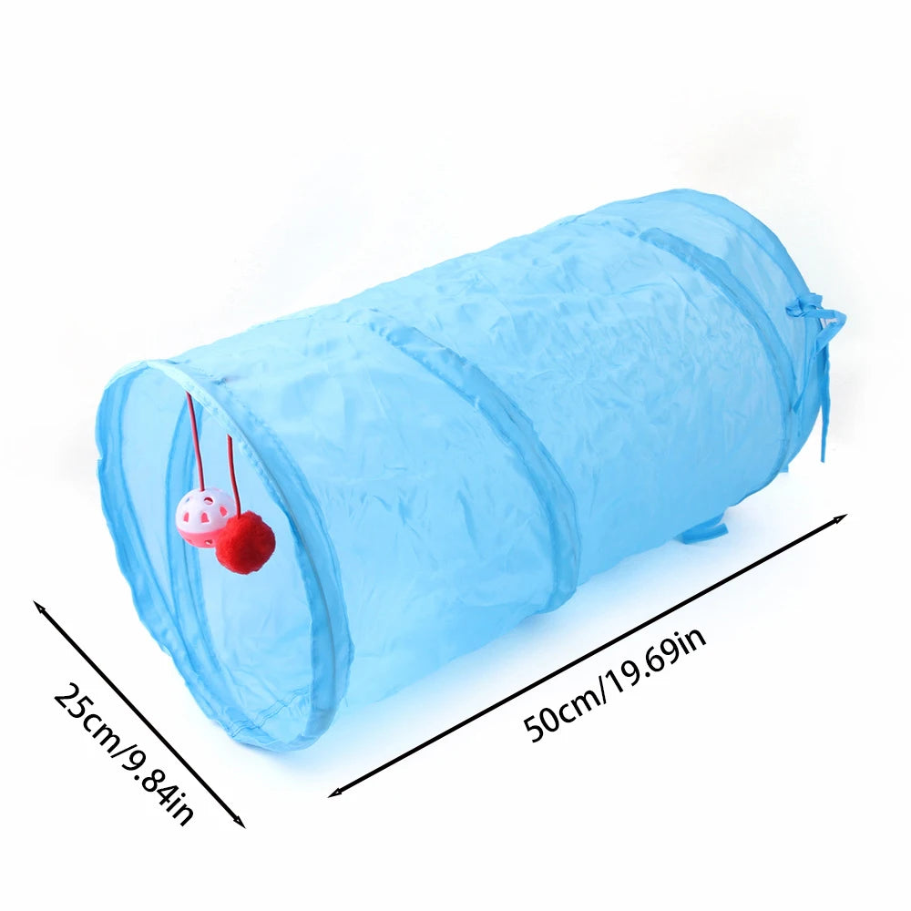 Tunnel pliable pour chat et chiot