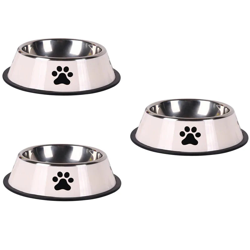 Gamelle en acier inoxydable pour chien et chat – Antidérapante, empilable