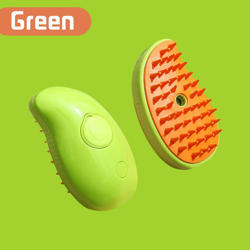 Brosse à Vapeur 3-en-1 pour Chat & Chien – Toilettage Électrique Rechargeable