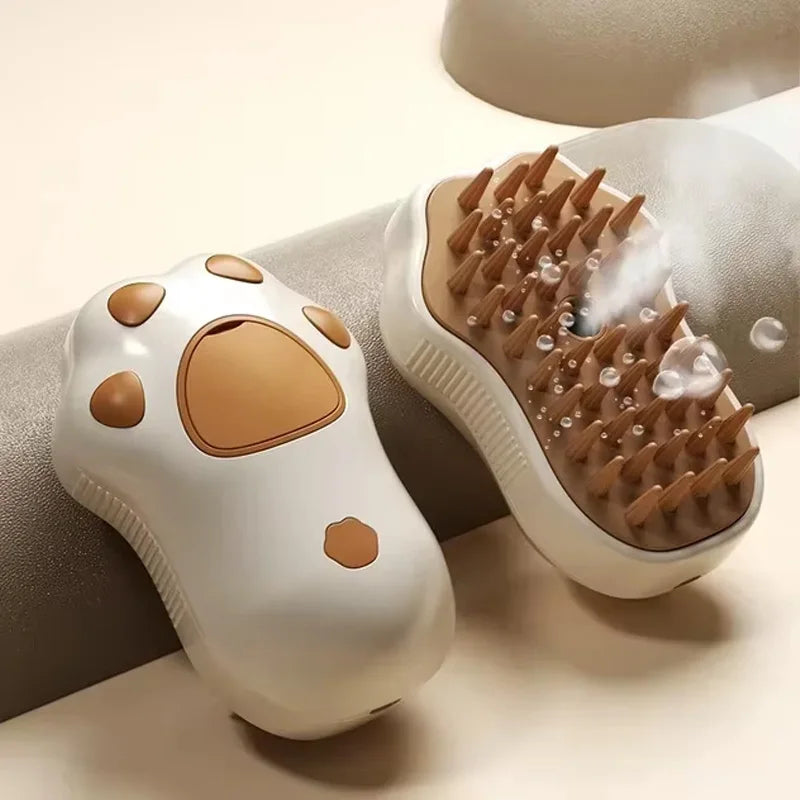 Brosse à Vapeur 3-en-1 pour Chat & Chien – Toilettage Électrique Rechargeable