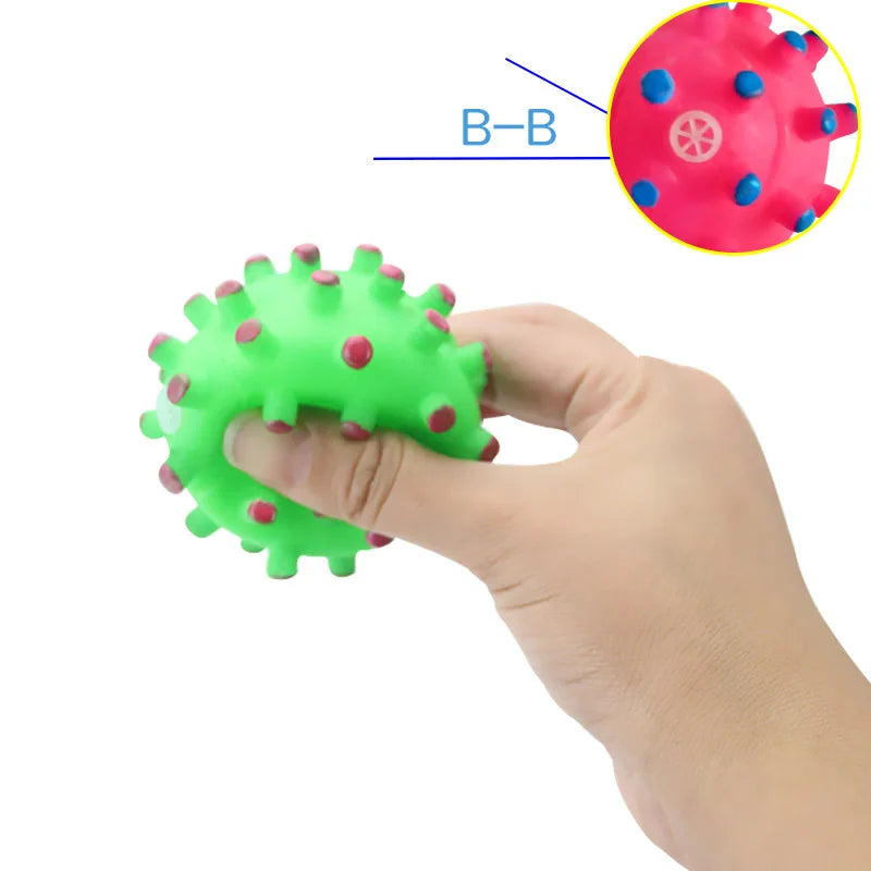 Balle Couinante pour Chiot & Petit Chien – 6 cm, 17 Modèles, Jouet à Mâcher XLeiPet