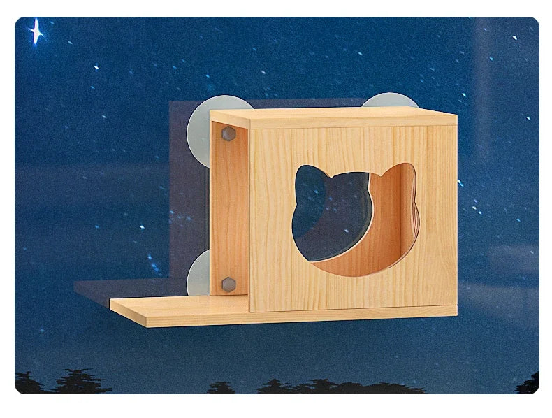 Arbre à chat en bois avec griffoir