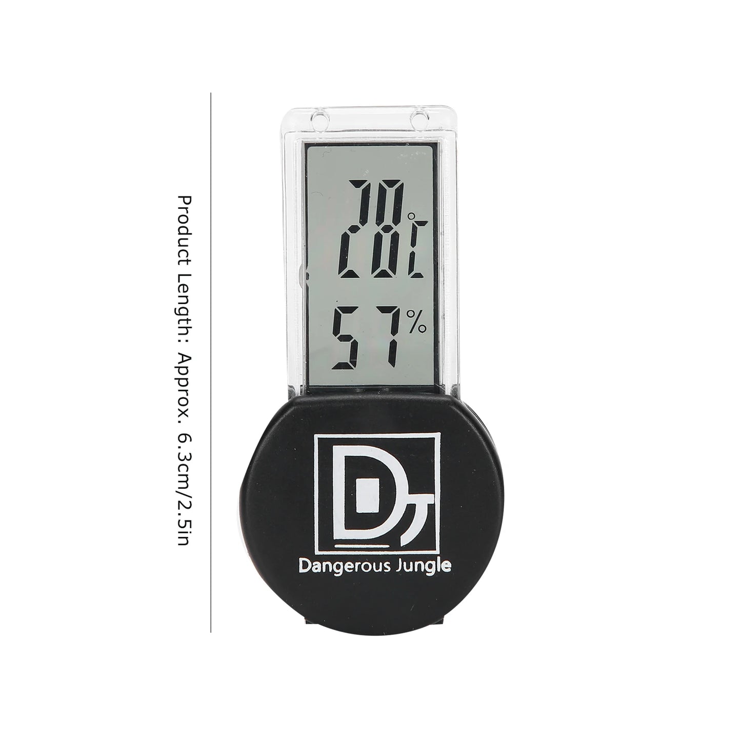 Thermomètre Hygromètre Digital pour Terrarium Reptiles – Affichage Température & Humidité, IP5, Ventouse