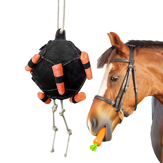 Boule de foin interactive pour cheval — Distributeur anti-ennui
