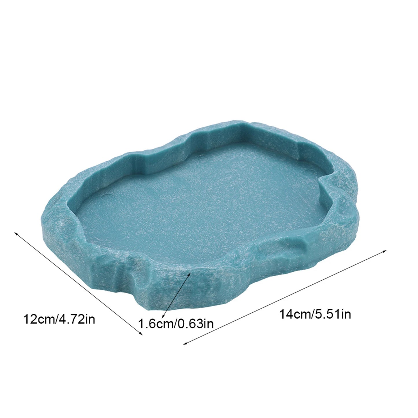 Bol Imitation Roche en Résine ABS pour Reptiles – Alimentation & Eau