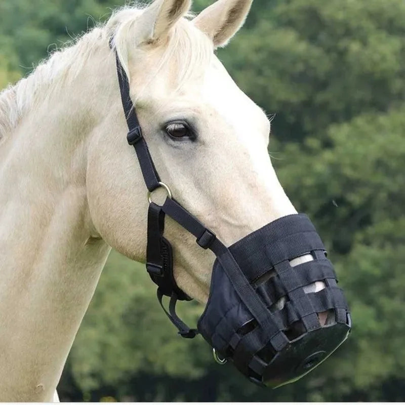 kwalitatief, ademend graasmasker voor paarden