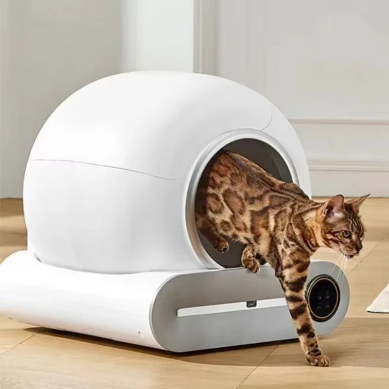Bac à Litière Automatique pour Chat – Contrôle Wi-Fi & Application