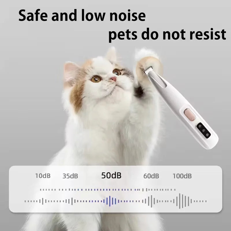 Tondeuse électrique pour poils de chat et de chien, tondeuse électrique pour animaux de compagnie avec recharge USB, rasoir pour animaux de compagnie, adapté aux yeux, aux oreilles, au visage et aux fesses des animaux de c