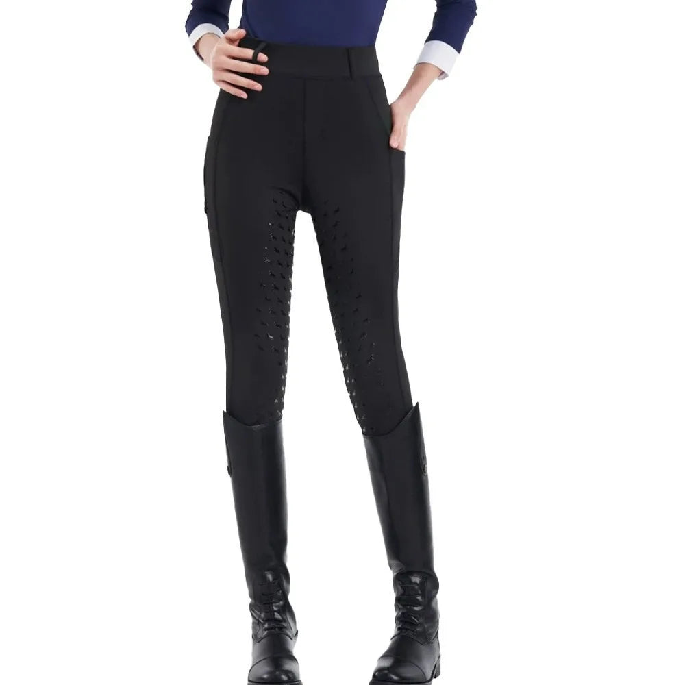 Pantalon d'équitation femme – Grip silicone, respirant et poches (S à XXL)