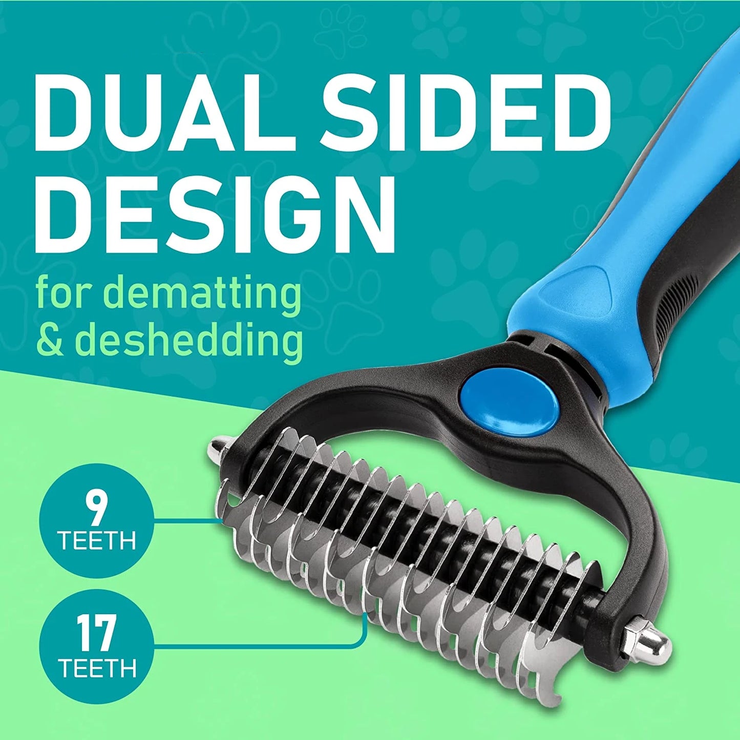 Brosse de toilettage double face MRZFUN – Démêlage & sous-poil