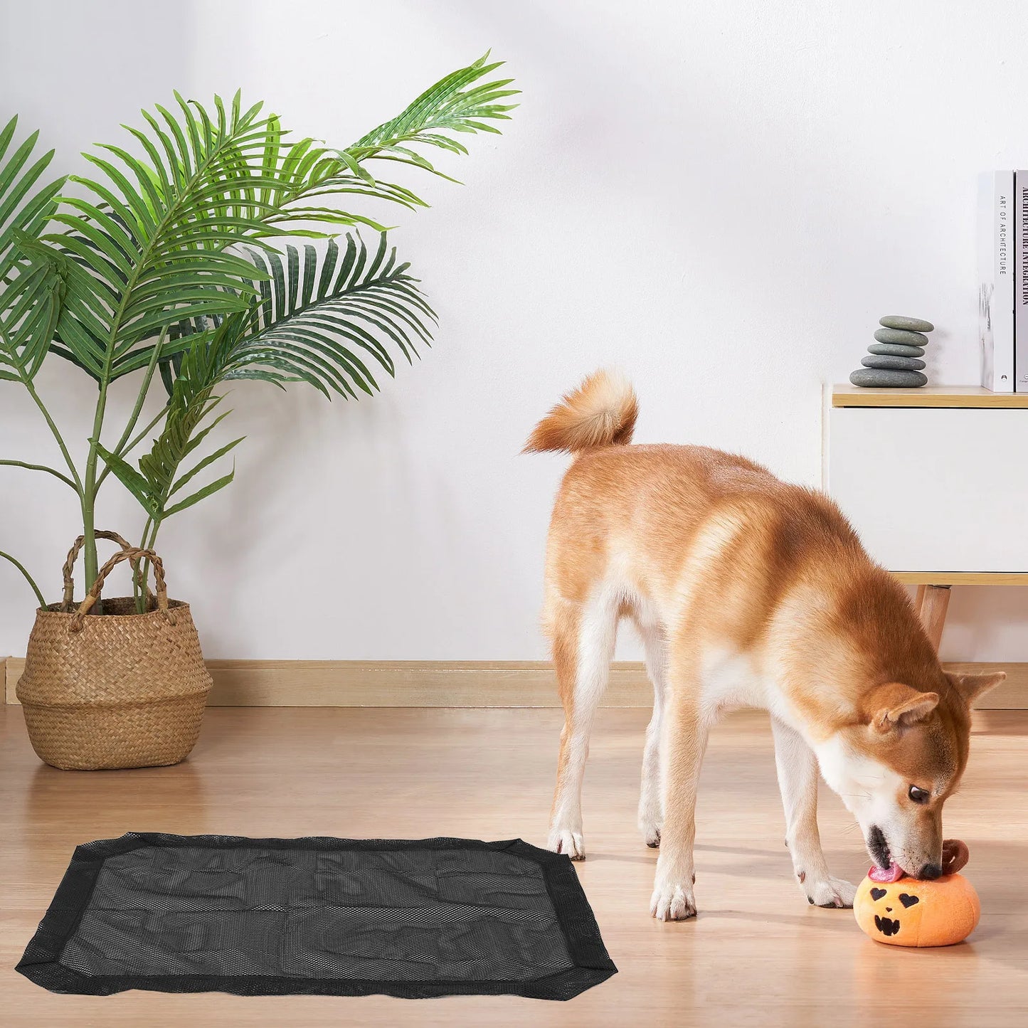 Couverture en maille respirante pour lit surélevé pour animaux de compagnie, amovible et lavable, 108x72cm, pour hamac intérieur/extérieur pour chien et chat, housse de remplacement