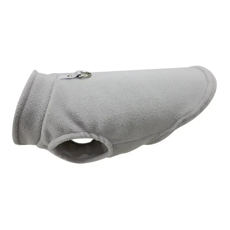 Gilet Polaire pour Chien & Chat — Veste d'Hiver avec Anneau en D, Tailles S à XL