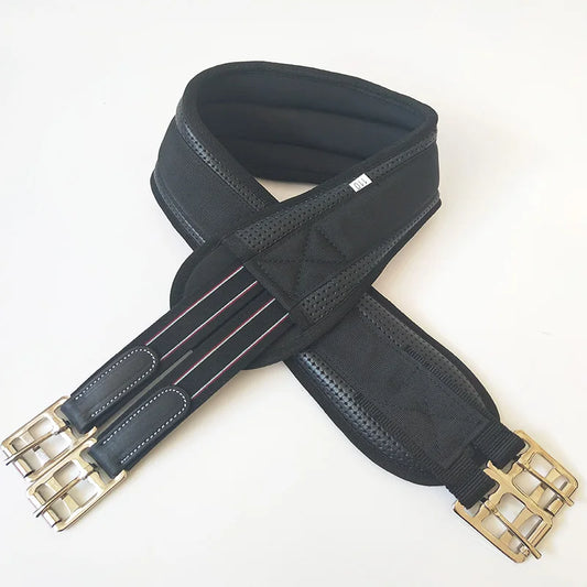 Sangle de Selle en Cuir – Style Anglais, Noir & Marron, 75 à 140 cm