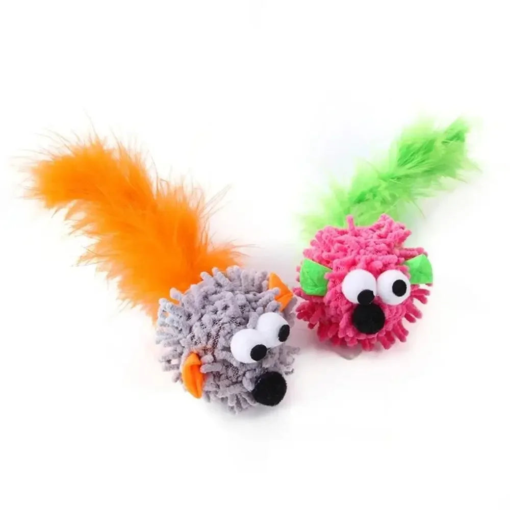 Souris pour chat en peluche
