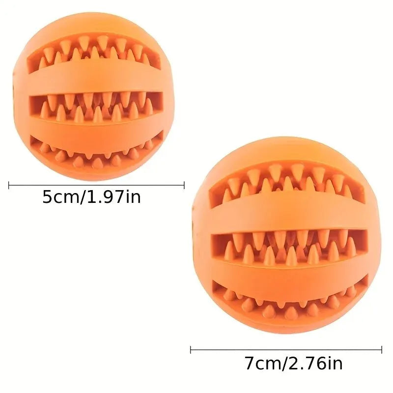 Balle Caoutchouc pour Chien – Non Toxique, Distributrice de Friandises, Nettoyage Dentaire