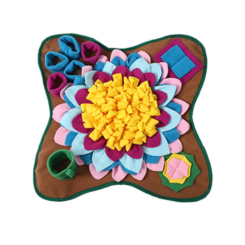 Tapis de Reniflage Interactif pour Chien – Puzzle d'Alimentation, Polaire Shaker, Anti-Ennui