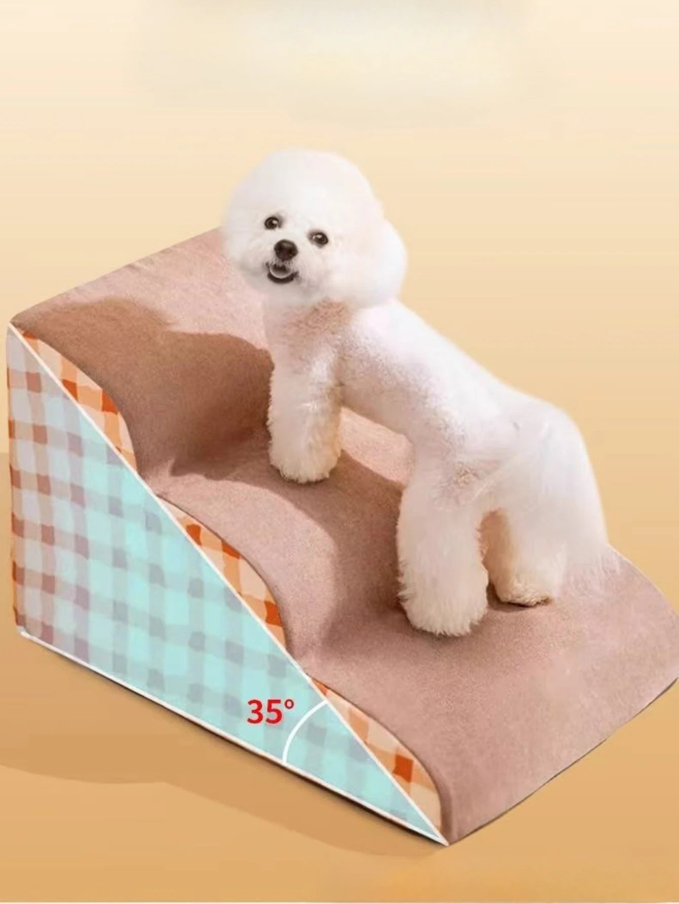 Escalier pour Chien en Mousse Haute Densité – 2 ou 3 Marches, Antidérapant