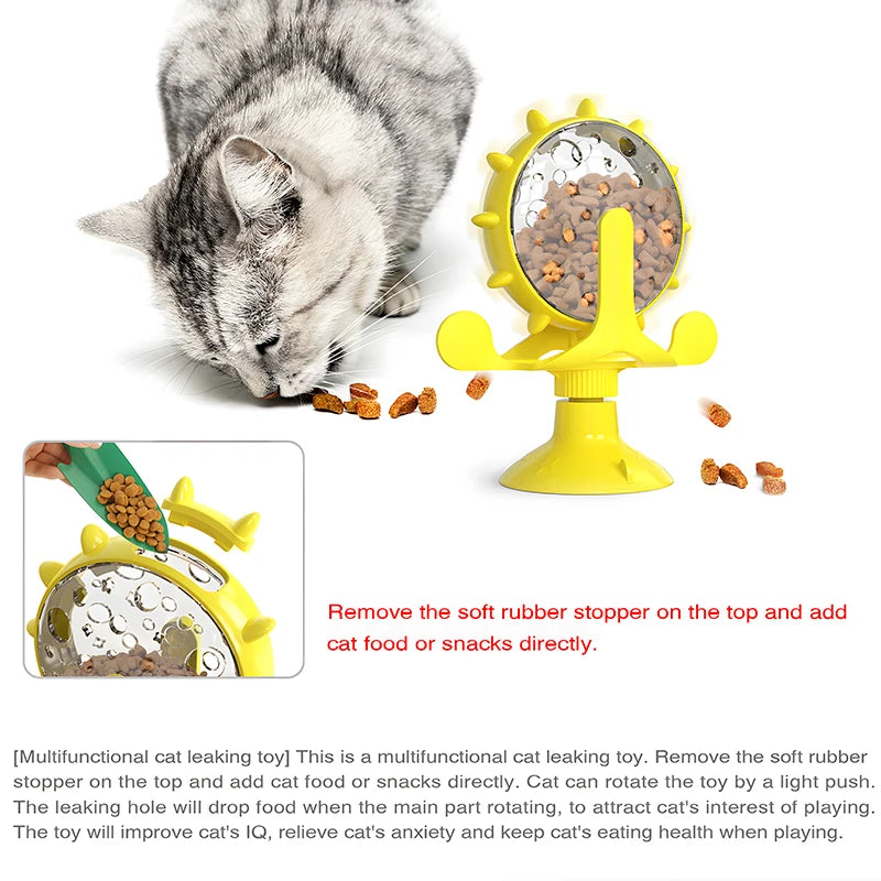 Roue à friandises pour chat