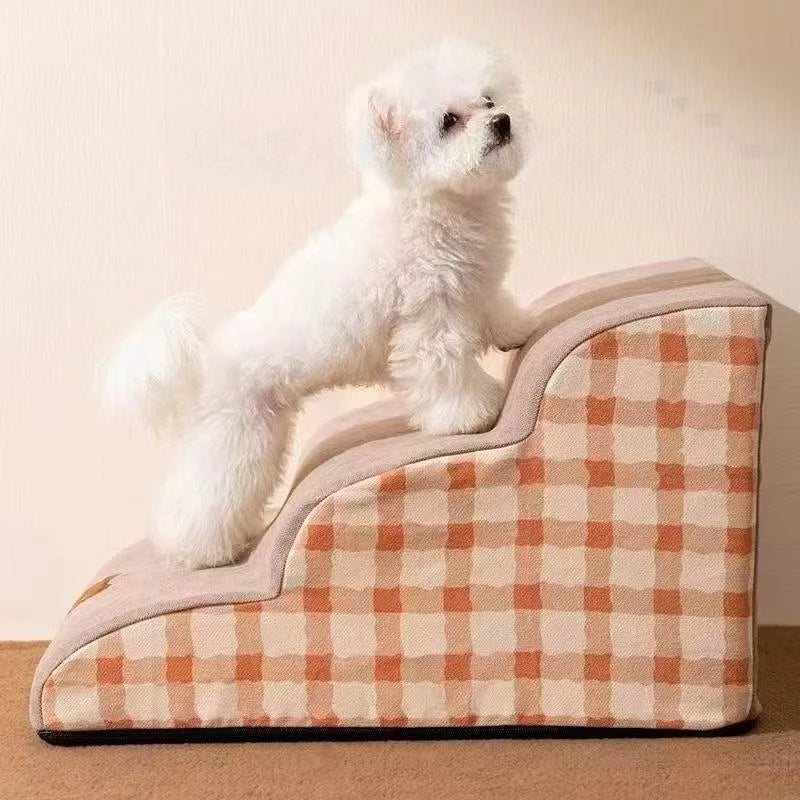 Escalier pour Chien en Mousse Haute Densité – 2 ou 3 Marches, Antidérapant