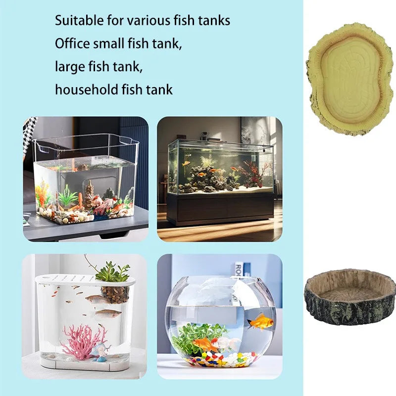 Bol en Résine pour Reptiles – Imitation Bois ou Roche, Terrarium