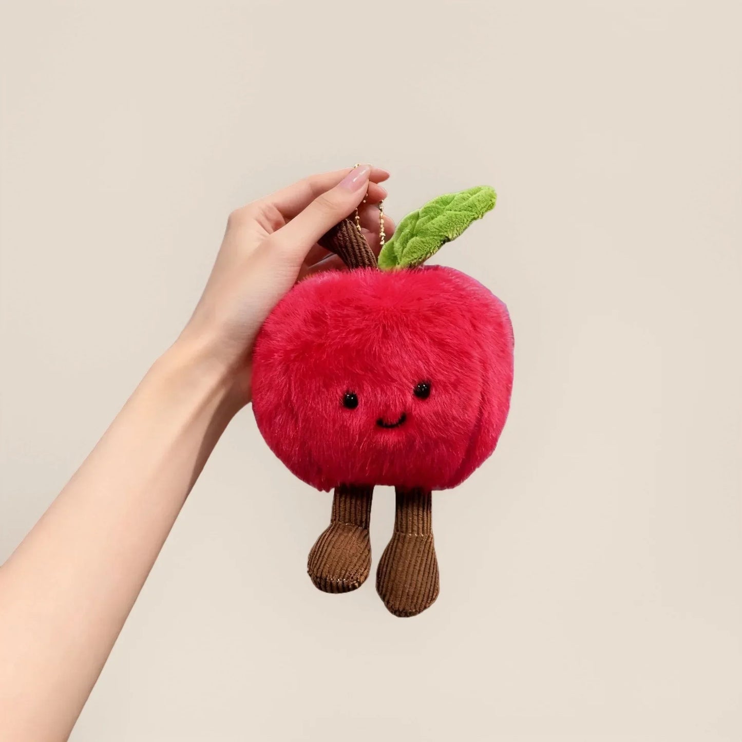 Porte-clés peluche fruits et légumes mignons – 45 modèles, idéal cadeau