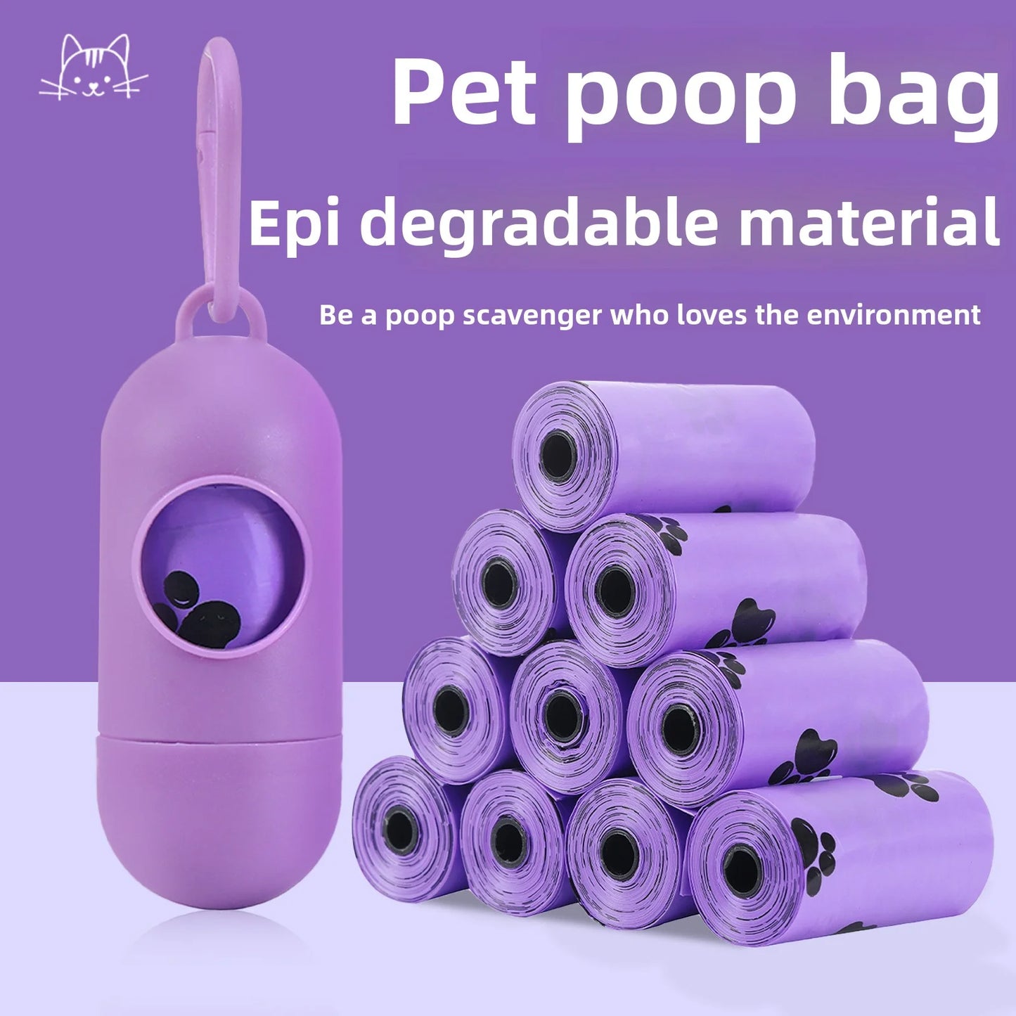 Sacs à crottes biodégradables pour chien – Lot de 1 à 21 rouleaux