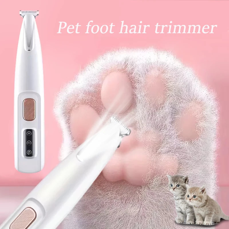 Tondeuse électrique pour poils de chat et de chien, tondeuse électrique pour animaux de compagnie avec recharge USB, rasoir pour animaux de compagnie, adapté aux yeux, aux oreilles, au visage et aux fesses des animaux de c