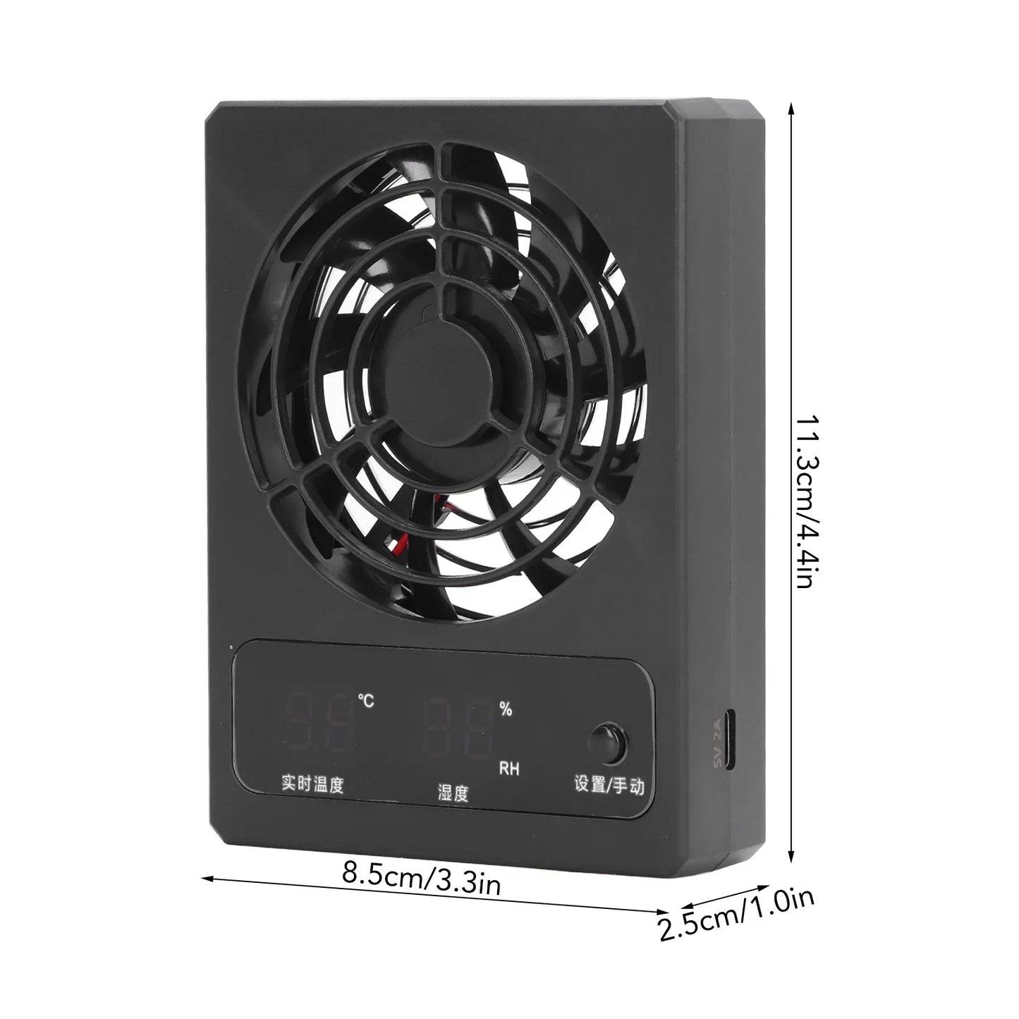 Ventilateur Silencieux pour Terrarium Reptiles & Amphibiens – Circulation d'Air, ABS, ≤30 dB