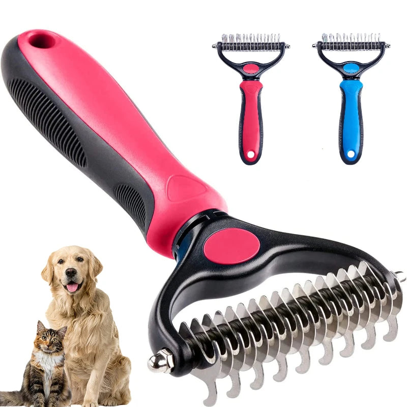 Brosse de toilettage double face MRZFUN – Démêlage & sous-poil