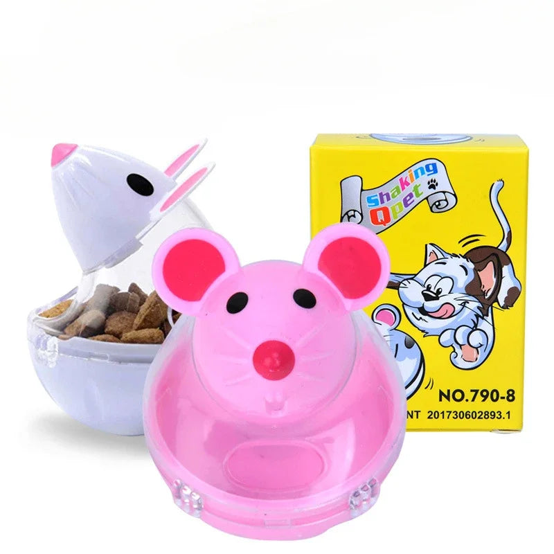 Jouet Distributeur de Nourriture pour Chat – Gobelet Souris Interactif