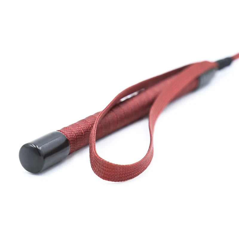 Leren zweep, 66 cm lang, rechte zweep, flogger, peddel, paardenzweep, rijzweep, paardensportzweep