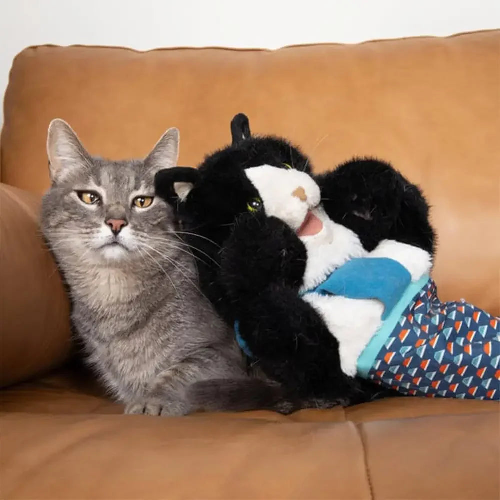Kattenworstelaar, kattenworstelpop, kattenworstelhandschoen met duurzame vulling voor een veilig en leuk interactief pluchen speelgoed