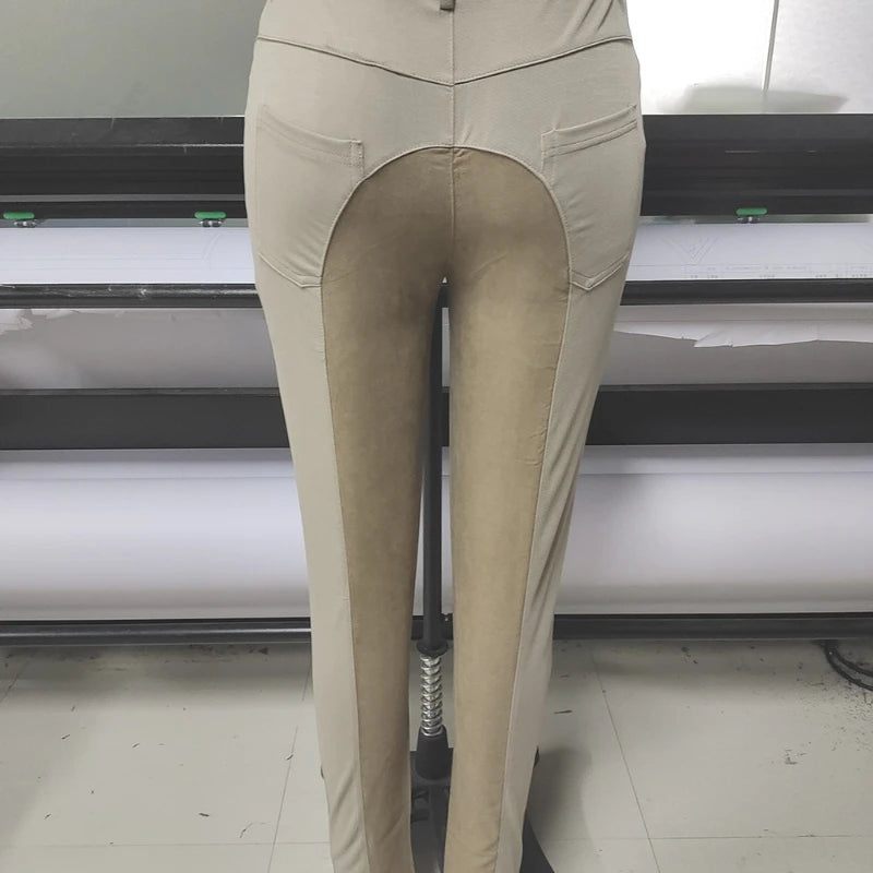 Pantalon d'équitation taille haute femme – Slim, grip silicone, respirant (S à XXL)