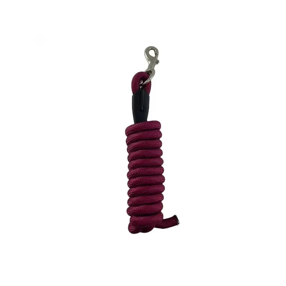 1 pièce, nouvelle corde de laisse pour cheval de 250 cm, résistante et renforcée, avec mousqueton, corde de longe robuste pour l'entraînement et la promenade