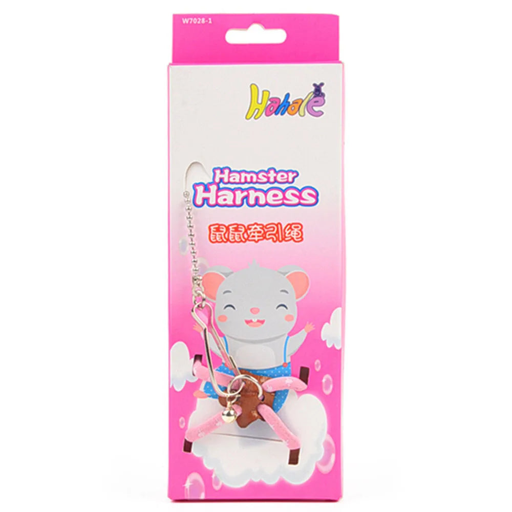 Harnais & Laisse Souple pour Petits Animaux – Avec Clochette