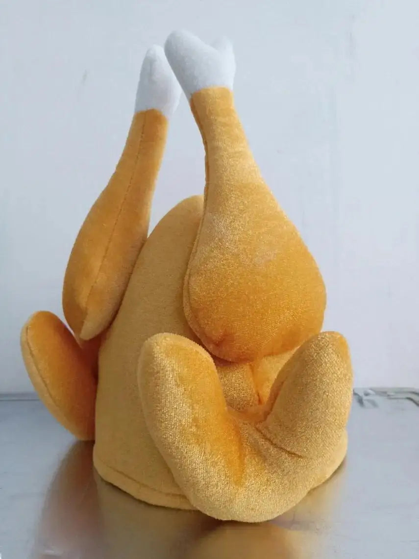 Chapeau Cuisse de Poulet en Peluche – Accessoire Photo & Déguisement