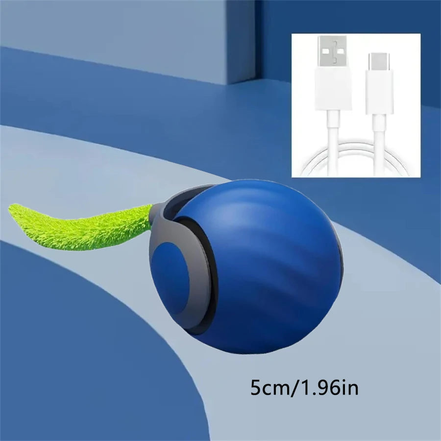Balle Interactive Sonore pour Chat – Peluche & Herbe à Chat