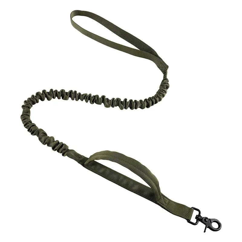 Laisse Tactique Nylon pour Grand Chien – Réglable 105-145 cm, Détachement Rapide, Anti-Rupture