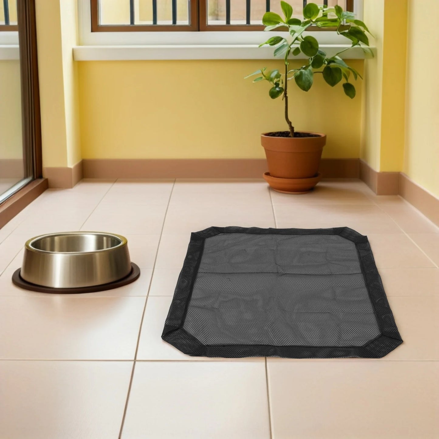 Couverture en maille respirante pour lit surélevé pour animaux de compagnie, amovible et lavable, 108x72cm, pour hamac intérieur/extérieur pour chien et chat, housse de remplacement