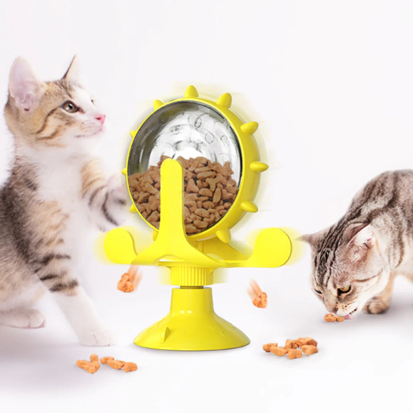 Roue à friandises pour chat