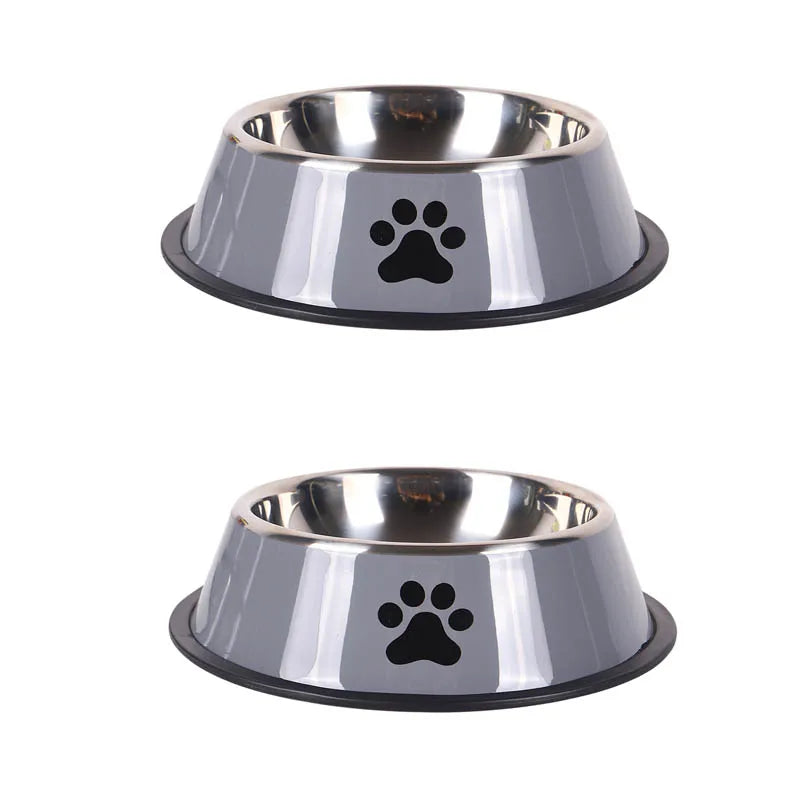Gamelle en acier inoxydable pour chien et chat – Antidérapante, empilable