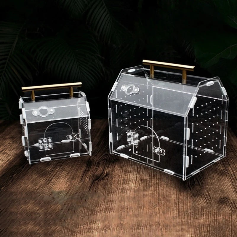 Terrarium Acrylique Portable pour Reptiles – Fermeture Magnétique