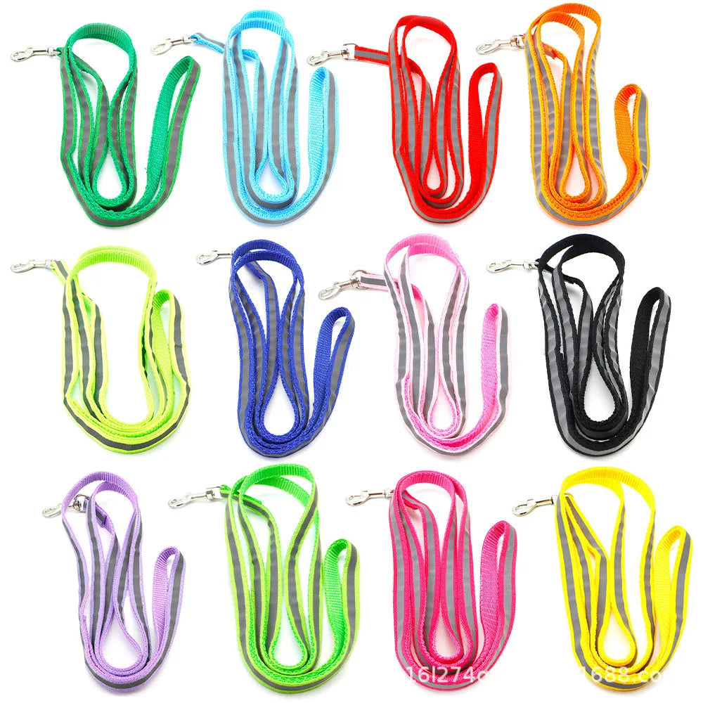 Laisse Réfléchissante pour Chien, Chat & Lapin – 1,2M, Clochette, 13 Coloris