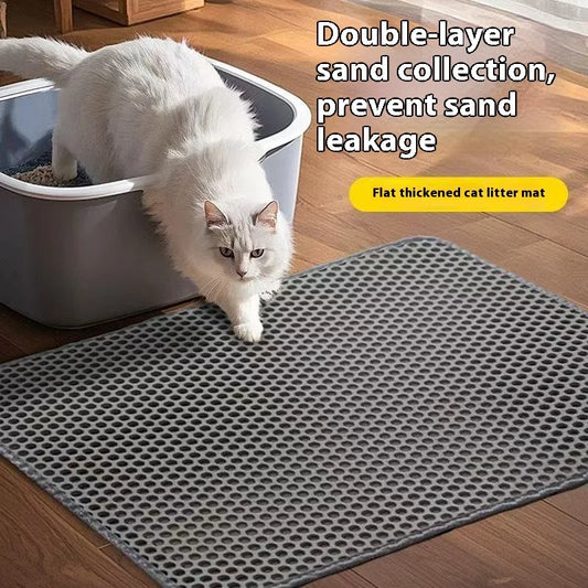 Tapis de Litière pour Chat – 2 Couches, Imperméable & Antidérapant