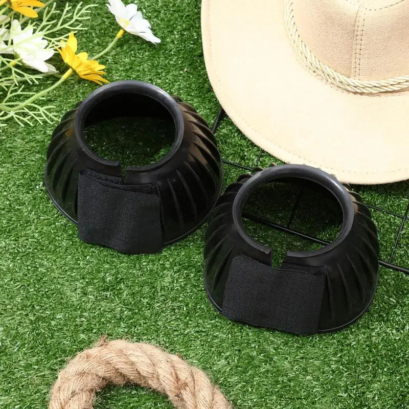 Bottes de cloche en caoutchouc pour cheval – Protection des sabots (lot de 2)