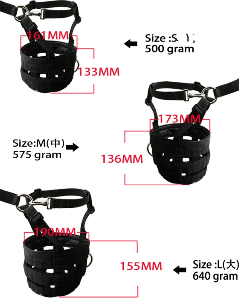 kwalitatief, ademend graasmasker voor paarden