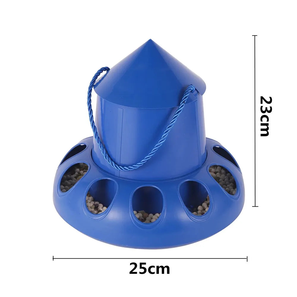 Mangeoire Automatique 11 Trous pour Volailles & Pigeons – 2 kg