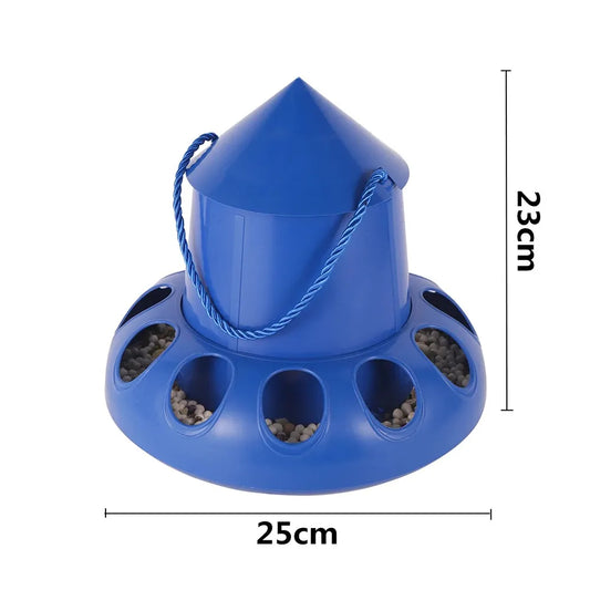 Mangeoire Automatique 11 Trous pour Volailles & Pigeons – 2 kg
